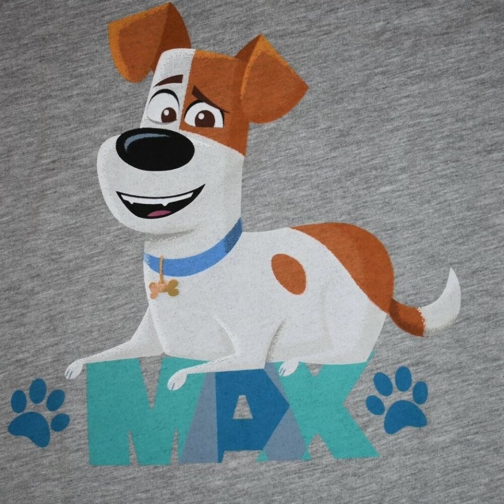 Jumping Beans Boys The Secret Life Of Pets MAX Gray Tee Shirt New 4-12 - Picture 2 of 3